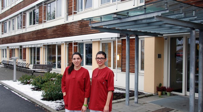 Spanish nursing students practicing in Molde